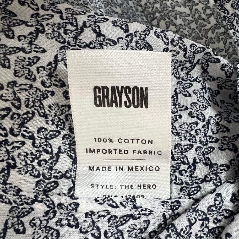 Grayson The Hero Butterfly Print Button Up Shirt … - image 9